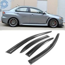 Window Vent Visors For Mitsubishi Lancer 2008-17 Mugen Style Rain Sun Deflector Window Vent Visors For Mitsubishi Lancer 2008-17 Mugen Style Rain Sun Deflector