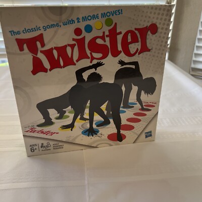 Twister by Hasbro - The Classic Game With Two More Moves - New & Sealed