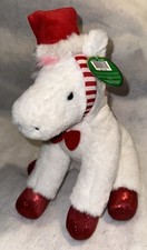 FAO Schwarz Sparklers Wear and Share 12" Plush Pony with Removable hat. NWT