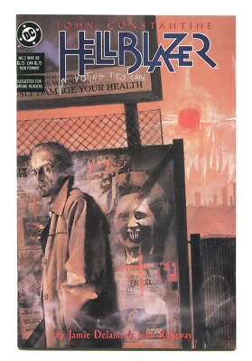 HELLBLAZER #3 - JOHN COSTANTINE - 1ST APP RAY MONDE  - UNREAD HIGH GRADE - 1988