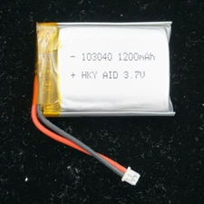 3.7V 1200mAh 4.44Wh Polymer Li Battery Lipo 103040 JST 1.25mm For Tablet PC GPS