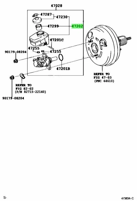 OEM DEPÓSITO SUBCONJUNTO, CILINDRO MAESTRO DE FRENO Toyota Lexus GS300 GS350 GRS191 Foto 2 de 2