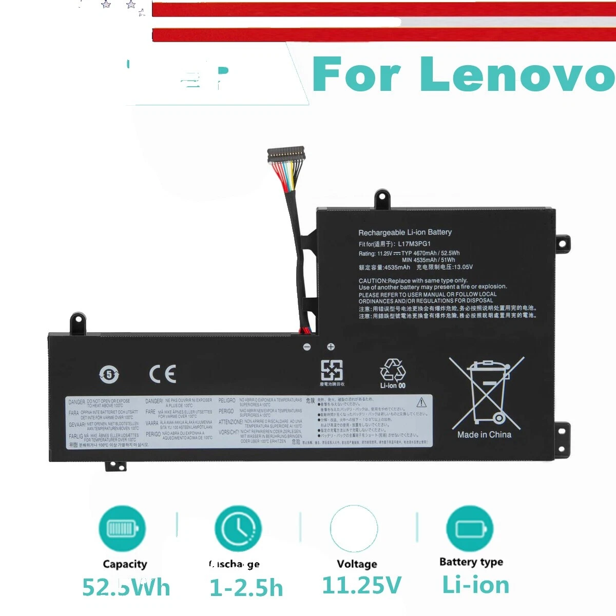 Baterías para Portátil Negro Para Lenovo Toshiba Satellite