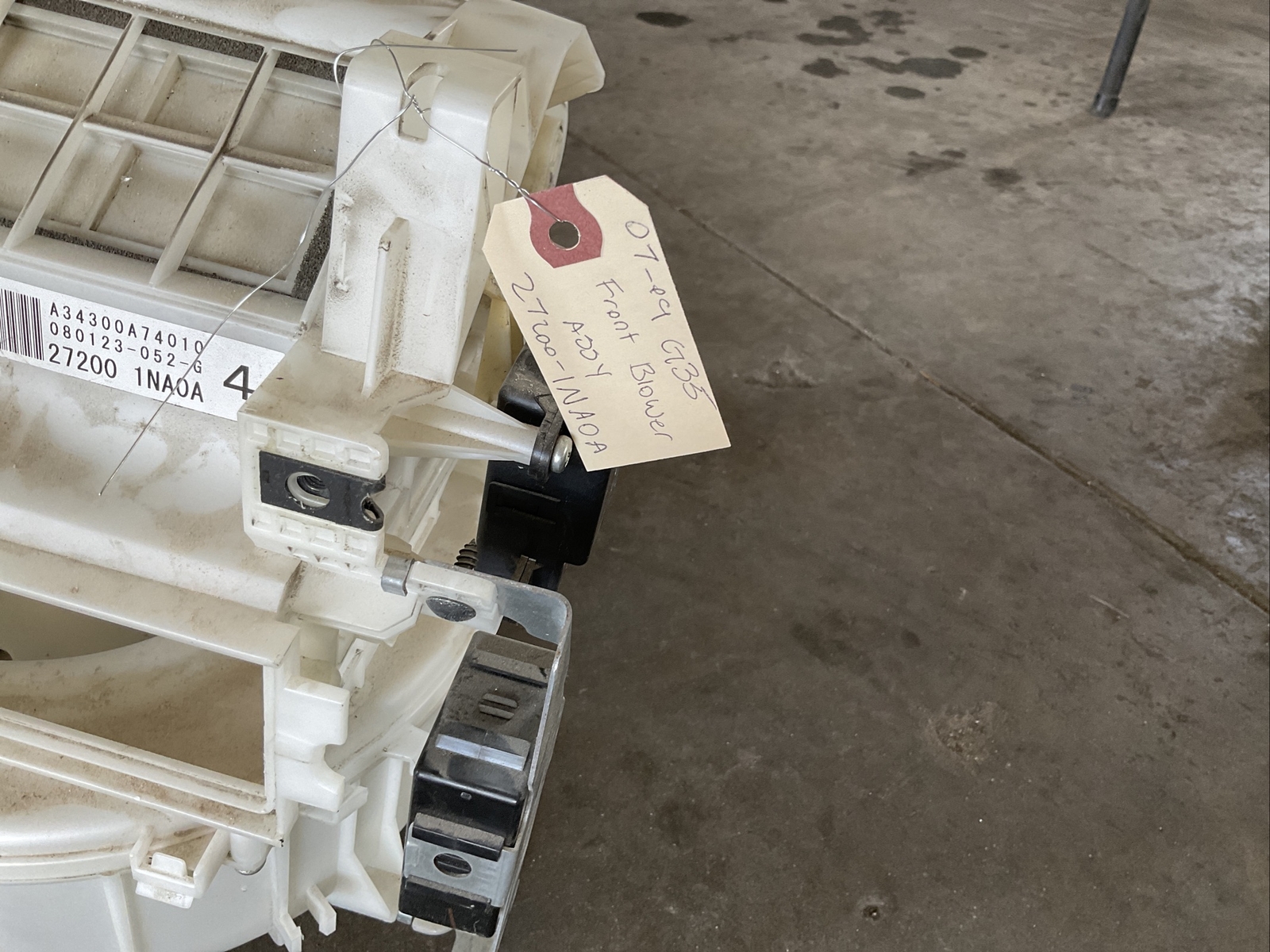 0708 Infiniti G35 Front Blower Motor Assembly 272001NA0A eBay