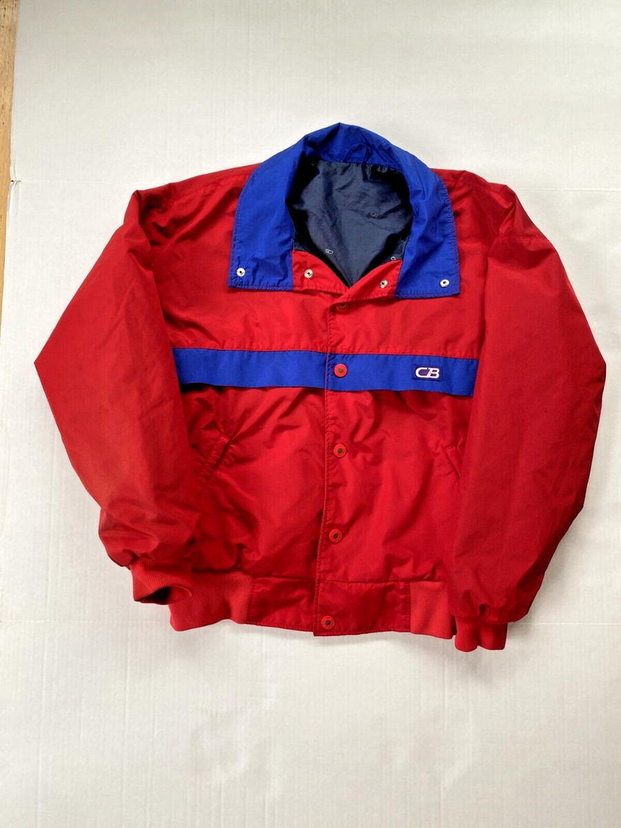 Vintage 80's CB Sports Nylon Windbreaker Jacket Mens Size Small