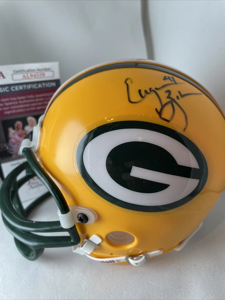 Mini casco automático y tarjeta Eugene Robinson Green Bay Packers Foto 2 de 3