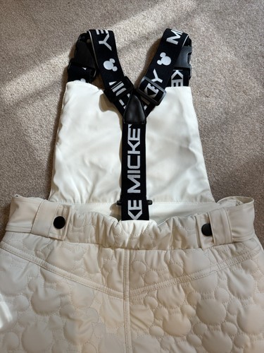 FOREVER 21 x Disney Mickey Mouse Quilted Overalls One piece Jumpsuit, Size M - 第 12/13 張圖片