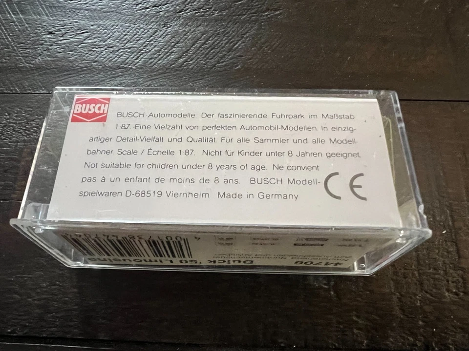 Busch #44706 1:87 Buick Limusina 1950 Gris Nuevo Foto 4 de 4