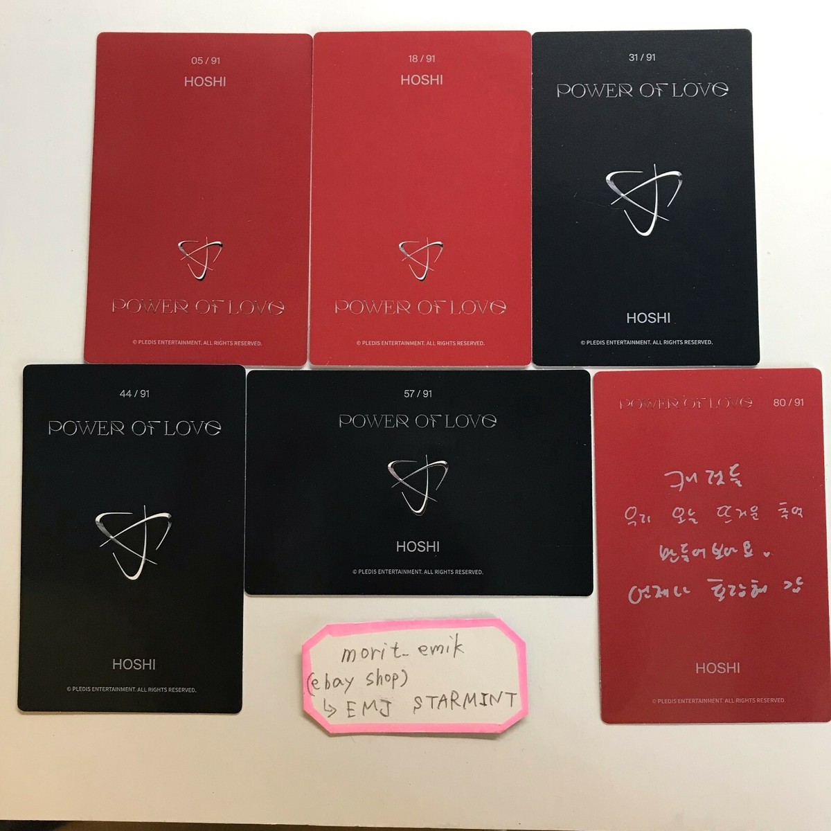 SEVENTEEN ホシ POWER OF LOVE インスタントフォト SEVENTEEN Photo Card Power of Love Ainochikara UM Japan