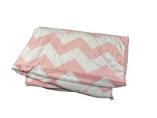 Circo Pink White Chevron Zig Zag Baby Girl Minky Blanket Target