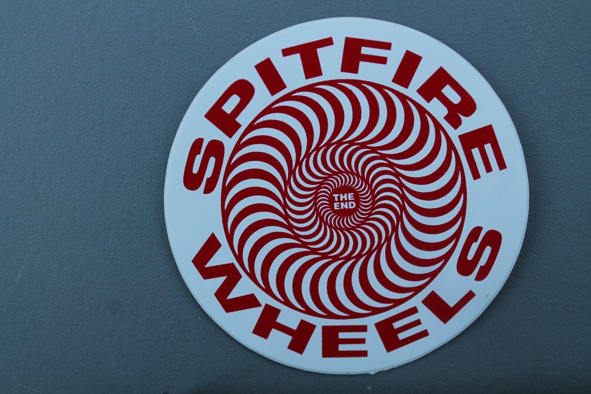 SPITFIRE Skateboard Wheels Red White Spiral OG GB5 Vintage