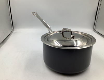 Mauviel M'Stone 3 Sauce Pan with Cast Stainless Steel Handle, 1.8-qt