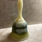 FENTON MOUNTAIN REFLECTIONS BELL CUSTARD SATIN 1980-1981