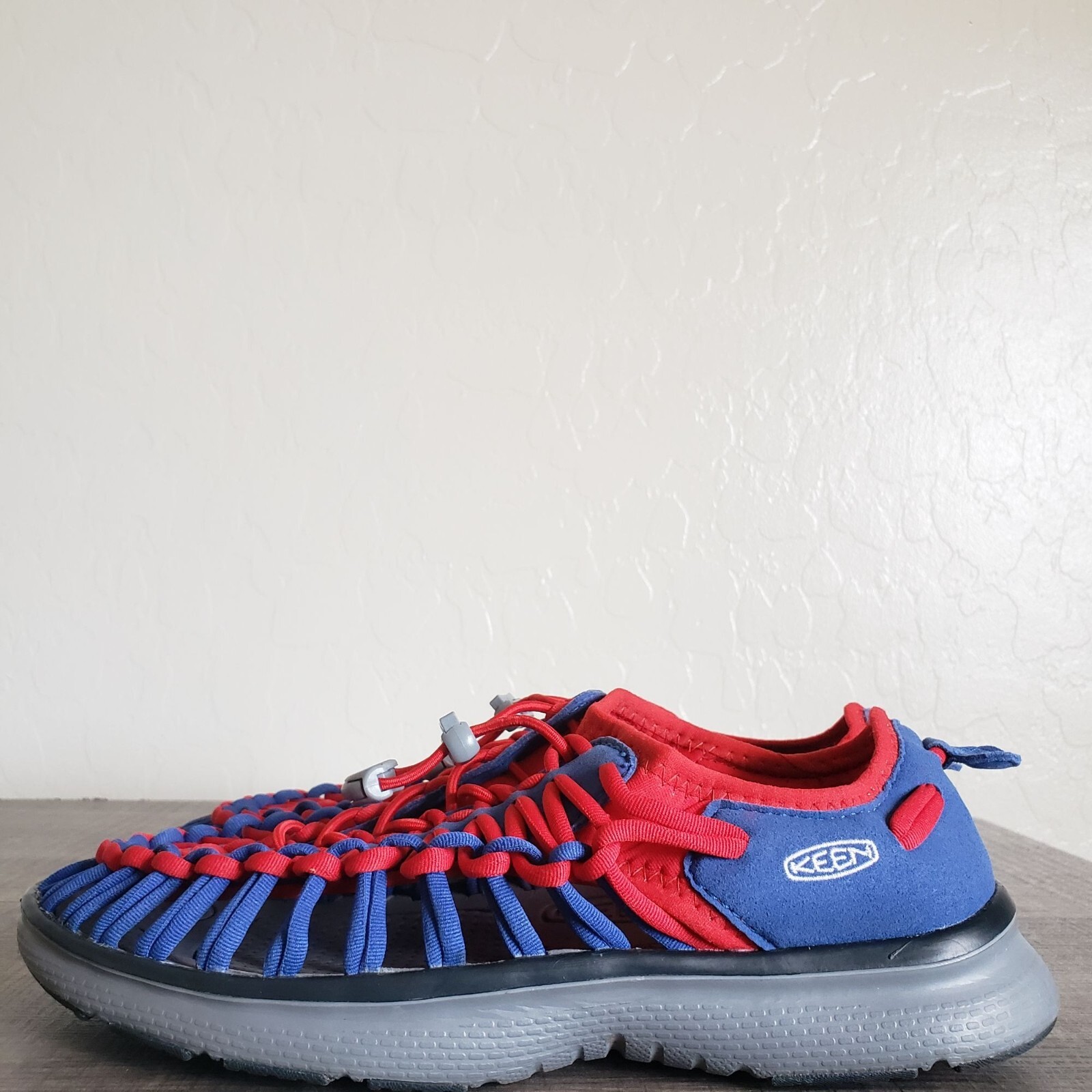Keen Uneek 02 Bungee Cord Sneaker Sandalo Team Blu Vero Rosso Taglia Donna 8 Outdoor