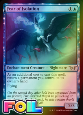x1 Fear of Isolation DSK Duskmourn MTG 58 FOIL UNCOMMON M/NM 1x | eBay