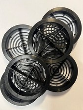 70mm vent soffit circular 10-100 pk black  roof ventilation air flow circle roof