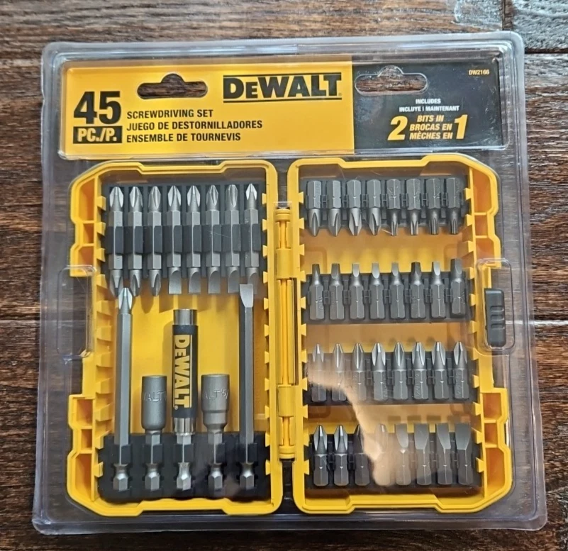 DEWALT Screwdriver Bit Set with Tough Case, 45-Piece (DW2166), Grey/Silver Screw - Image 2 of 3
