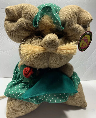 Vintage Vesrpreim Stuffed Burlap Mouse By Jatek Es Muhely Handwerksware Hungary