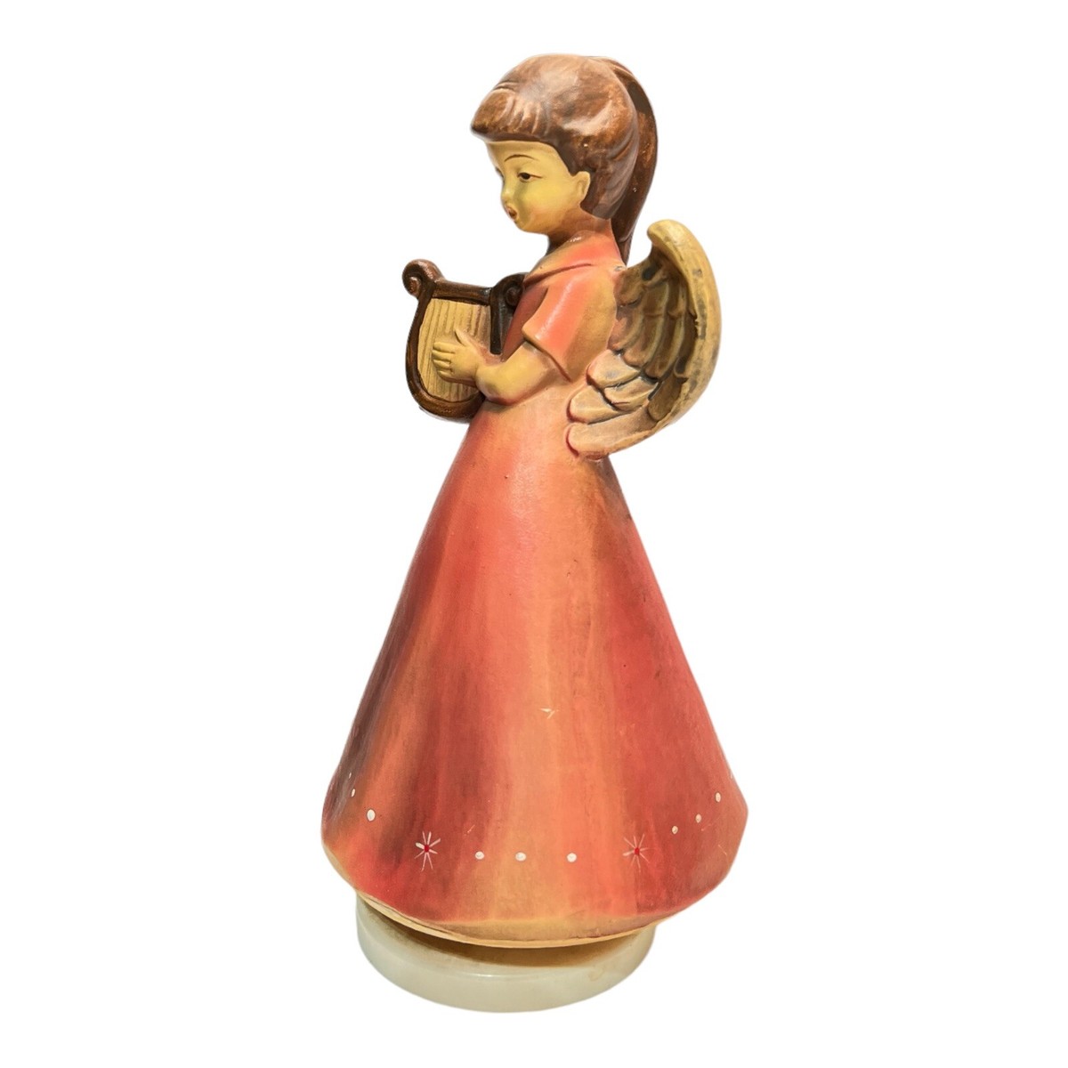 Vintage Musical Angel Music Box - Silent Night - EUC - Works