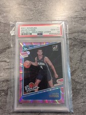 2021 Jalen Suggs #5 Panini Donruss THE ROOKIES Holo Pink Laser PSA 10!!