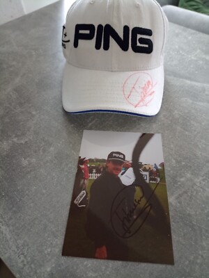 Miguel Angel Jimenez - PGA Golf - Signierte Kappe - Ping - Autogramm - Unikat -