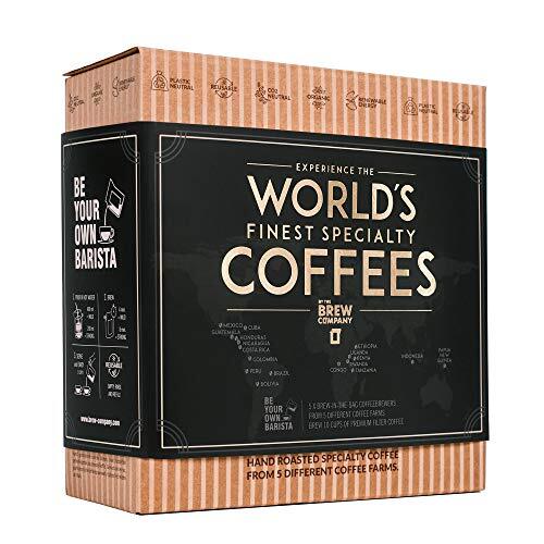 Original Gourmet Coffee Gift Set for Men & Women – 5 of the World’s Finest