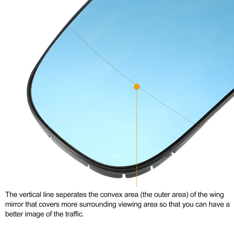 Pieza de 1 espejo retrovisor térmico lateral izquierdo apto para Mercedes-Benz CL500 Foto 4 de 4