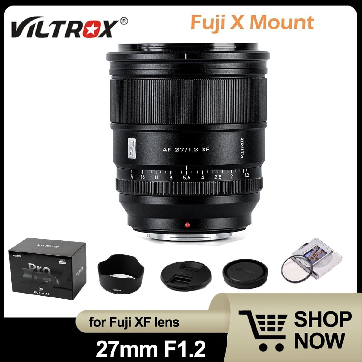 Viltrox 27mm F1.2 XFマウント　美品 Amazon.com : VILTROX PRO 27mm F1.2 XF Fuji for Fujifilm x Mount