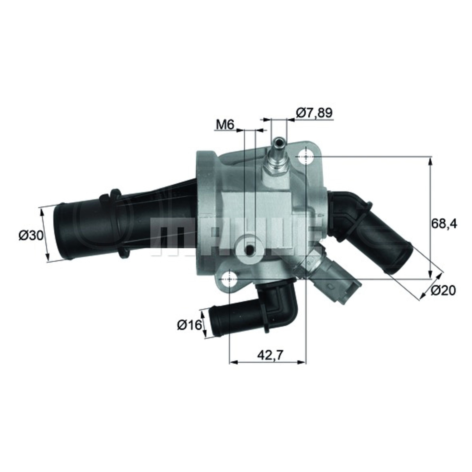 Integral Thermostat - MAHLE TI 164 88 - Quality MAHLE - Genuine UK Stock
