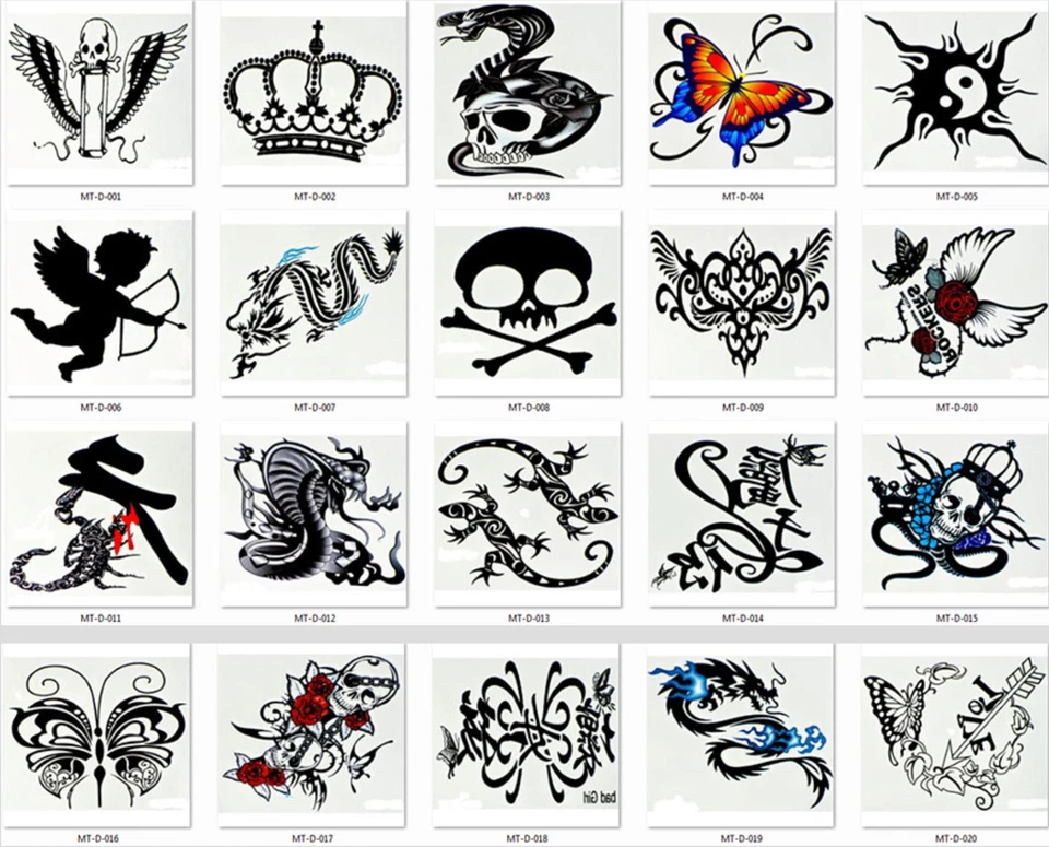 20x Diawell disposable tattoo tattoos temporary stickers many motifs D