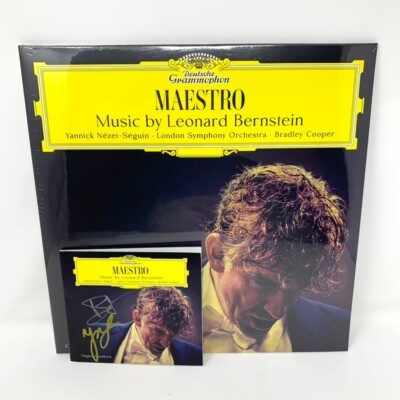 MAESTRO Movie Composition OST Vinyl Signed Booklet Bradley Cooper Yannick Seguin