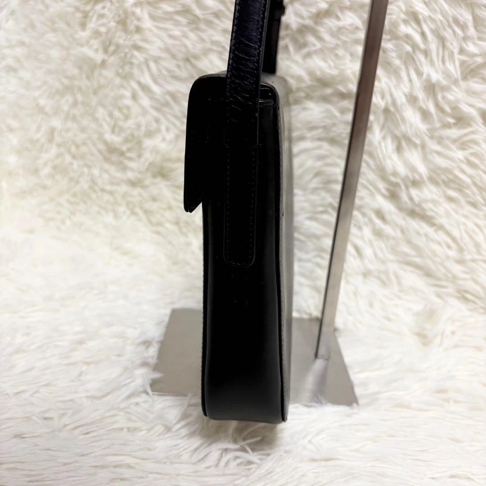 Auténtico bolso de hombro de cuero PRADA negro para mujer Italia 126762 Foto 3 de 4