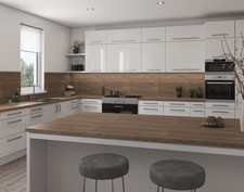 Dark Oak Laminate Worktop, Splashback & Upstands Available in 3m or 4m Lengths
