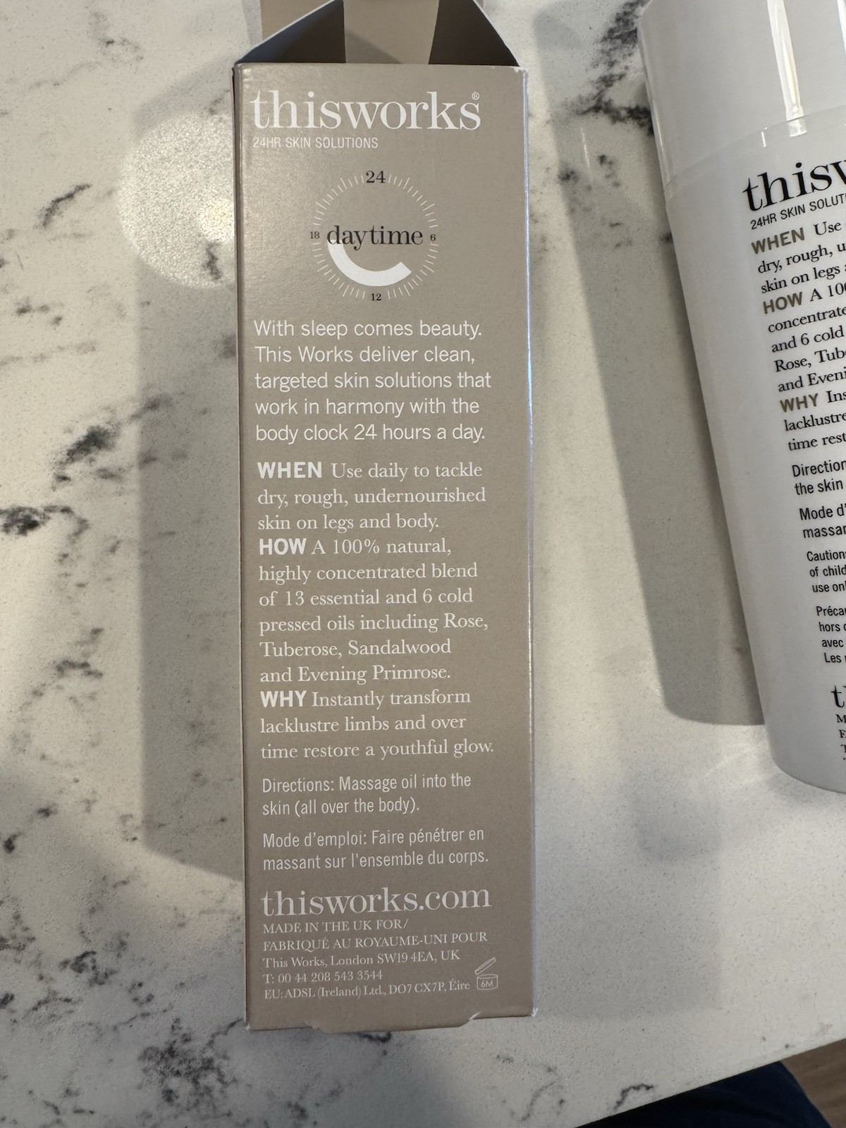 ThisWorks Skin Deep Dry Leg Oil 100% Natural 5oz. 150ml, Brand New/In Box