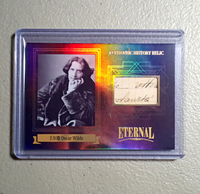 Eternal Cultural 2024 Eternal Cuts World Celebrities Oscar Wilde Relic #94/99