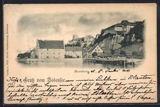 Meersburg /Bodensee, Ortsansicht mit Boot vom...