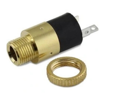 2 Stück Klinkenbuchse 3,5mm Mini Jack Stereo Einbaubuchse Lötversion Verbinder