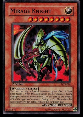 Yu-Gi-Oh Card Dark Crisis Mirage Knight DCR-018 1st Edition Super Rare