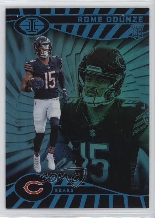 2024 Illusions Trophy Collection Light Blue 3/249 Rome Odunze #14 Rookie RC 1k9t