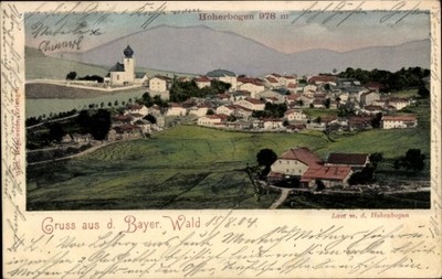 Ak Lindberg Bayerischer Wald Niederbayern, Landschaft mit... - 4890131