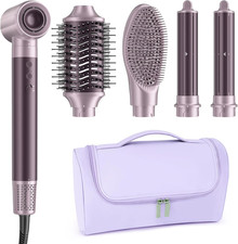 Dual Voltage Hair Dryer Brush for Travel 5 in 1 Air Styler with High-Speed Blo