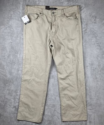 NWT Calvin Klein Jeans Khaki Straight Leg Relaxed Fit Pants Men's 40x32