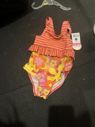 Baby Girl Floral Swim Suit/ Bathing Suit