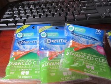 DenTek Easy Brush Advanced Interdental Cleaners Standard 16 Count Lot Of 3 Packs