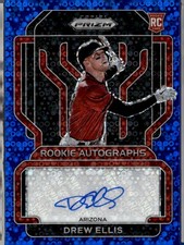 2022 Prizm Drew Ellis Rookie Signatures Blue Donut Circles /50 LB-DE DBacks