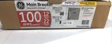 GE 100 Amp 12-Space 22-Circuit Main Breaker Indoor Load Center and Breaker Kit