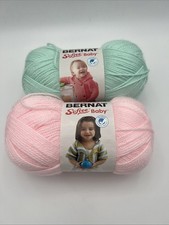 Bernat Softee Baby Yarn Set of 2 Skeins Mint Pink