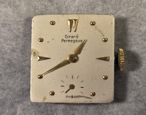 VTG Girard Perregaux Vintage Men's Watch Movement 17 Jewel Cal 86 Parts/Repair