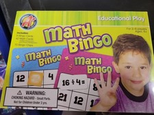 Math Bingo Educational Play Game Ages 5 Unopened