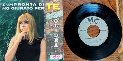 SOLIDEA 1° DISCO L' IMPRONTA DI TE 7'' BEAT RARO 45 GIRI HO GIURATO PER TE